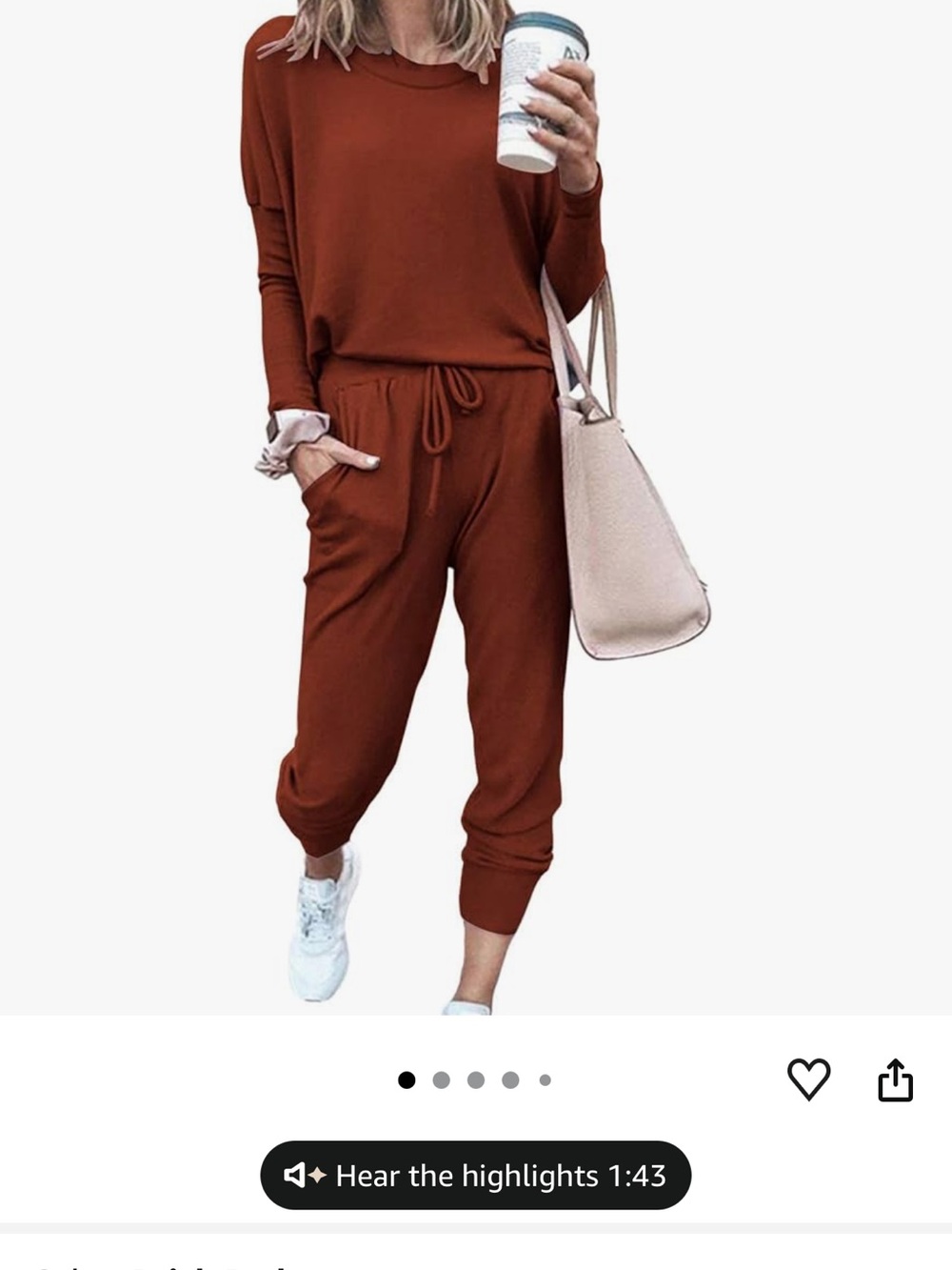 Women's Pretty Garden Casual Drawstring Jumpsuit - Rust